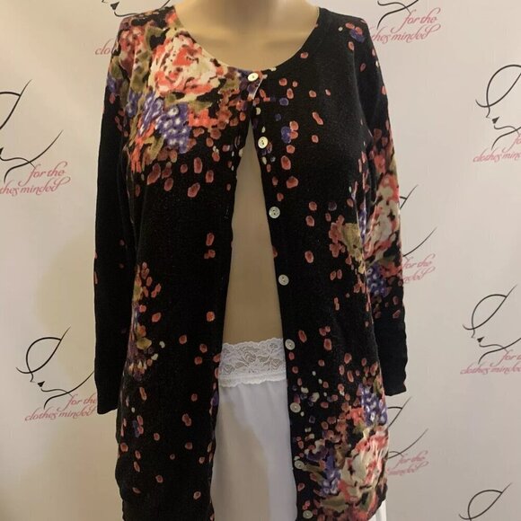 Joseph A. Sz Medium. Cardigan Button Up Sweater. Rayon/nylon. 3/4 Sleeve. B86 - Picture 1 of 5